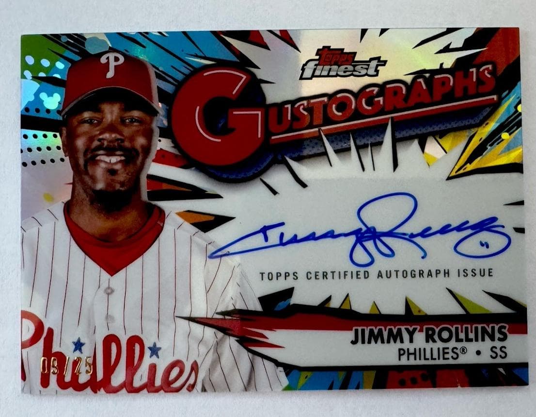 Jimmy Rollins 2025 topps Topps Finest