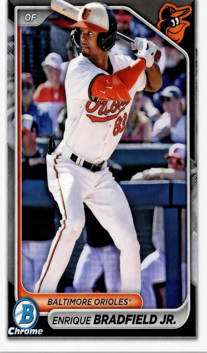 Enrique Bradfield Jr. 2024 bowman Bowman Draft Sapphire Edition