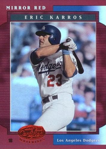Eric Karros 2001 leaf Leaf Certified Materials
