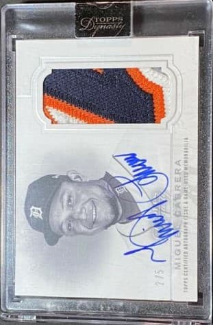 Miguel Cabrera 2020 topps Topps Dynasty
