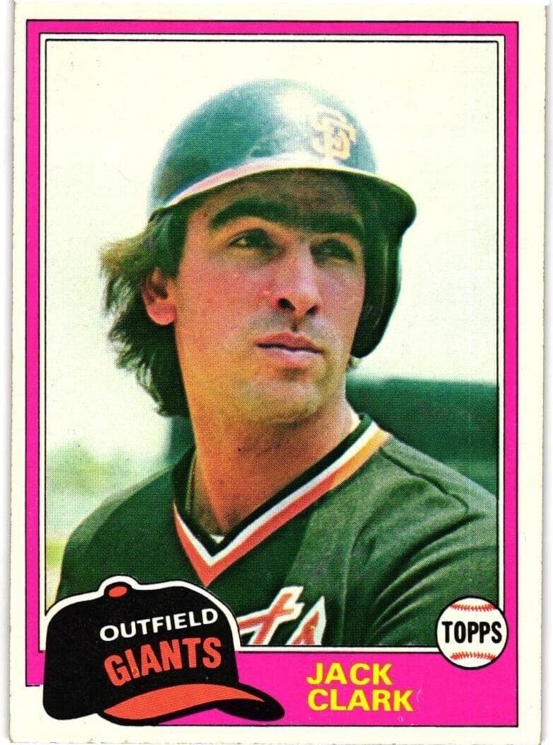 Jack Clark 1981 topps