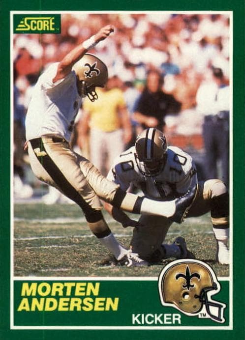 Morten Andersen 1989 panini Score