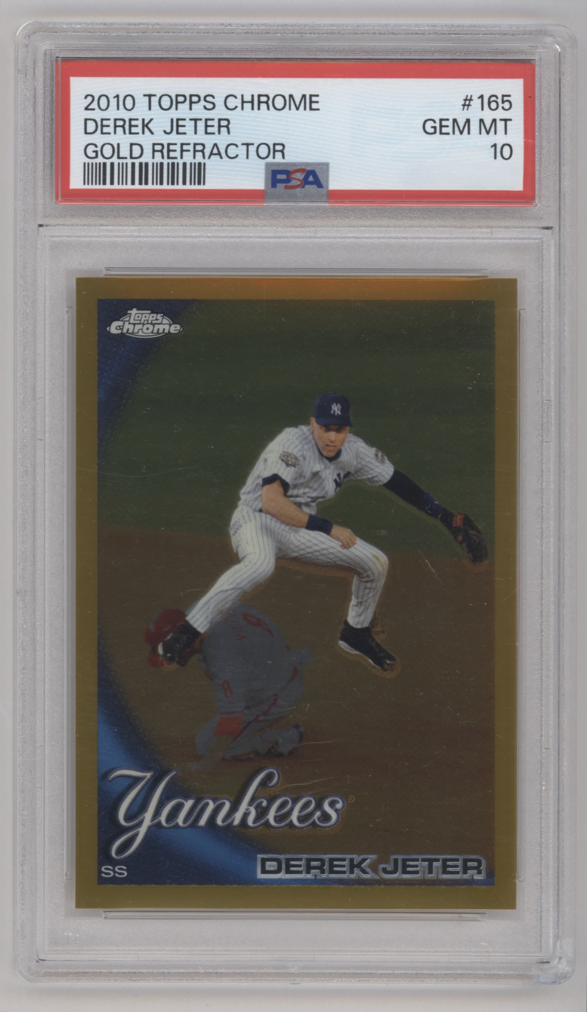 Derek Jeter 2010 topps Topps Chrome