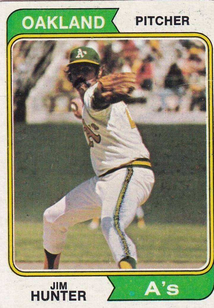 Jim Hunter 1974 topps Topps