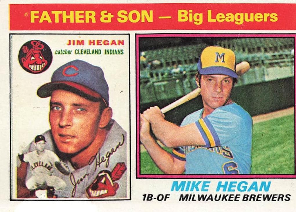Father & Son - Big Leaguers (Jim Hegan / Mike Hegan) F&S #69
