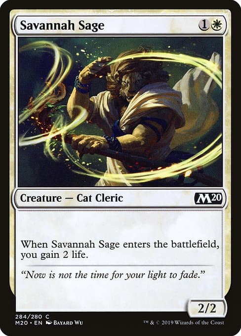 Savannah Sage 2019 Magic: The Gathering Core Set 2020
