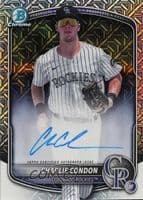Charlie Condon 2025 bowman Bowman Mega Box Chrome Prospect Auto