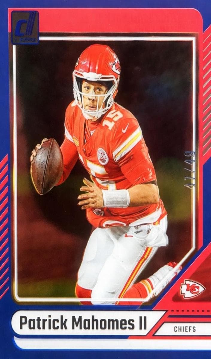 Patrick Mahomes II 2024 panini Clearly Donruss