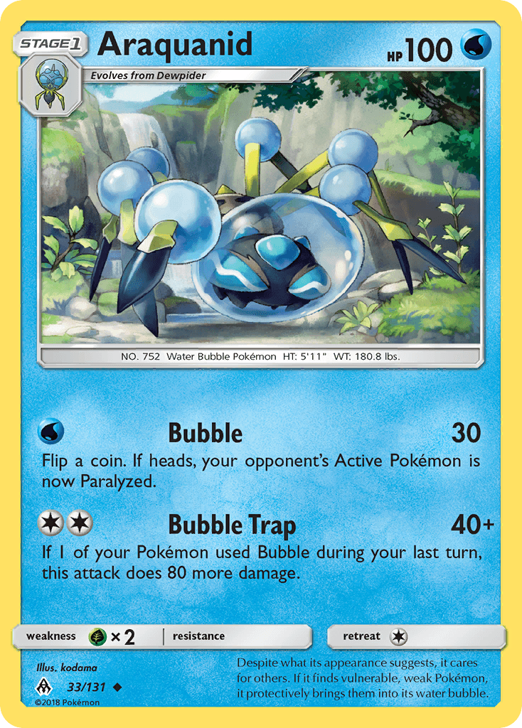 Araquanid 2018 Pokemon