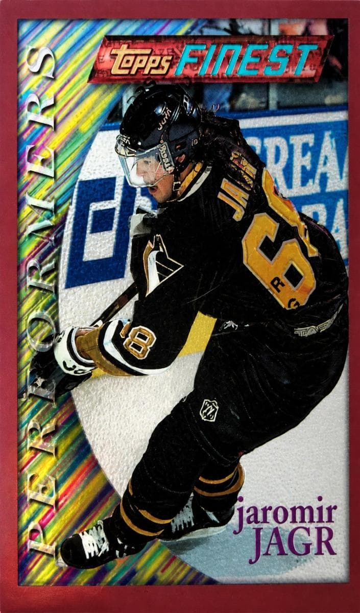 Jaromir Jagr 1995 topps Topps Finest