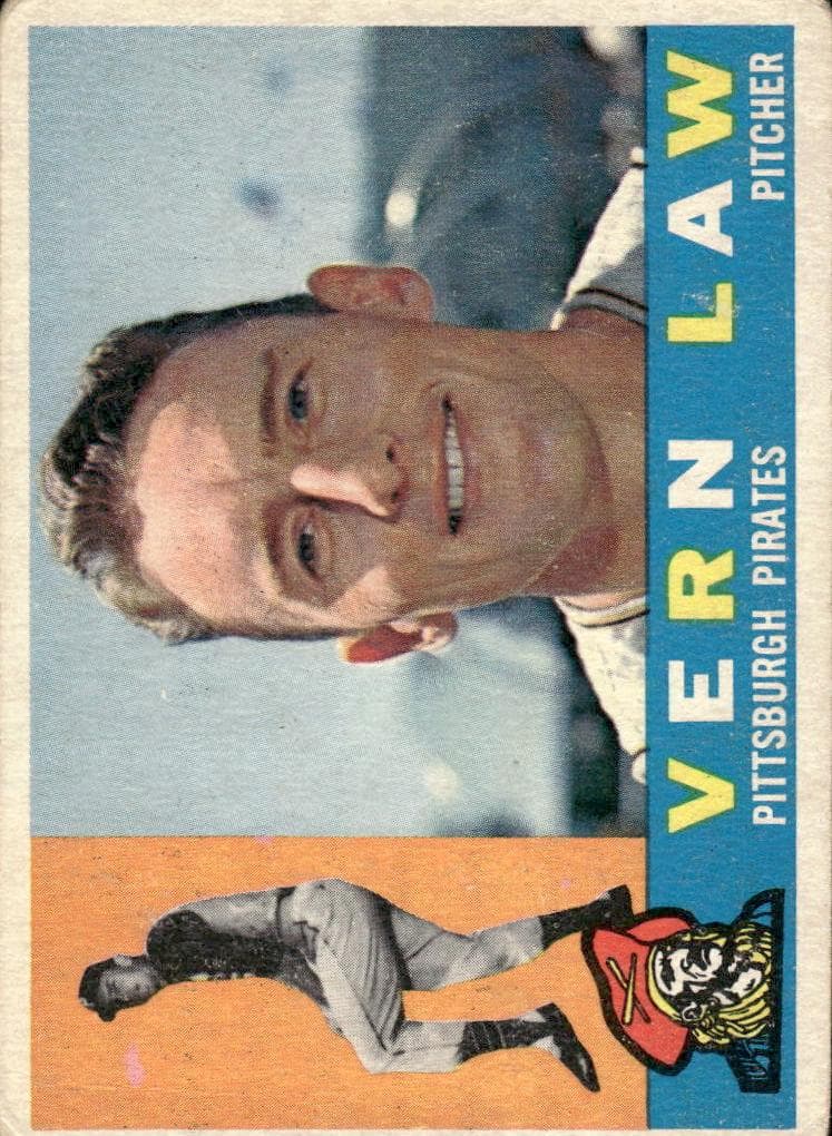Vern Law 1960 topps Topps
