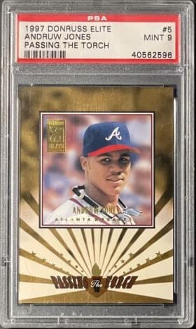 Andruw Jones 1997 panini Donruss Elite