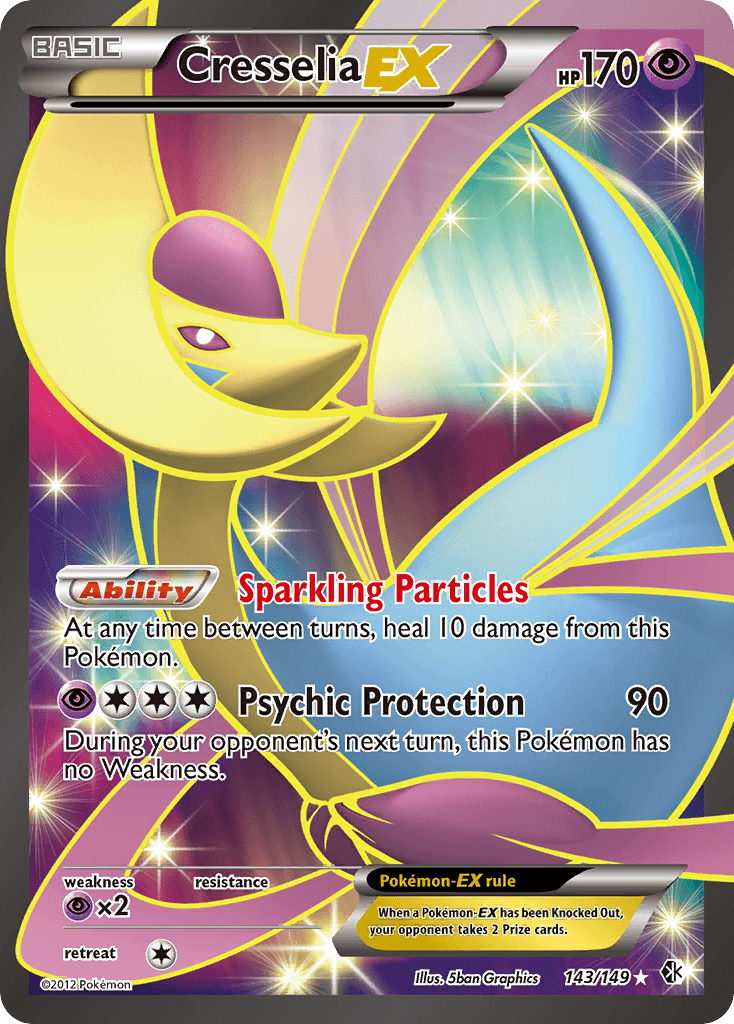 Cresselia EX 2012 Pokemon Boundaries Crossed