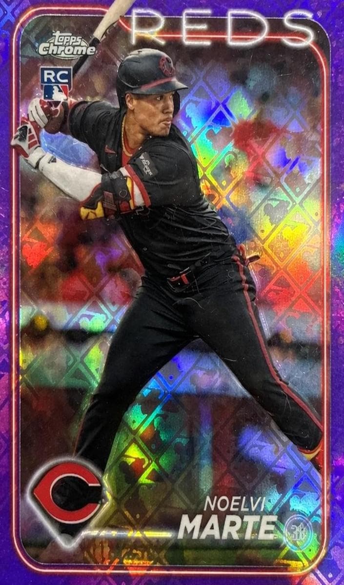 Noelvi Marte 2024 topps Topps Chrome Logofractor Edition