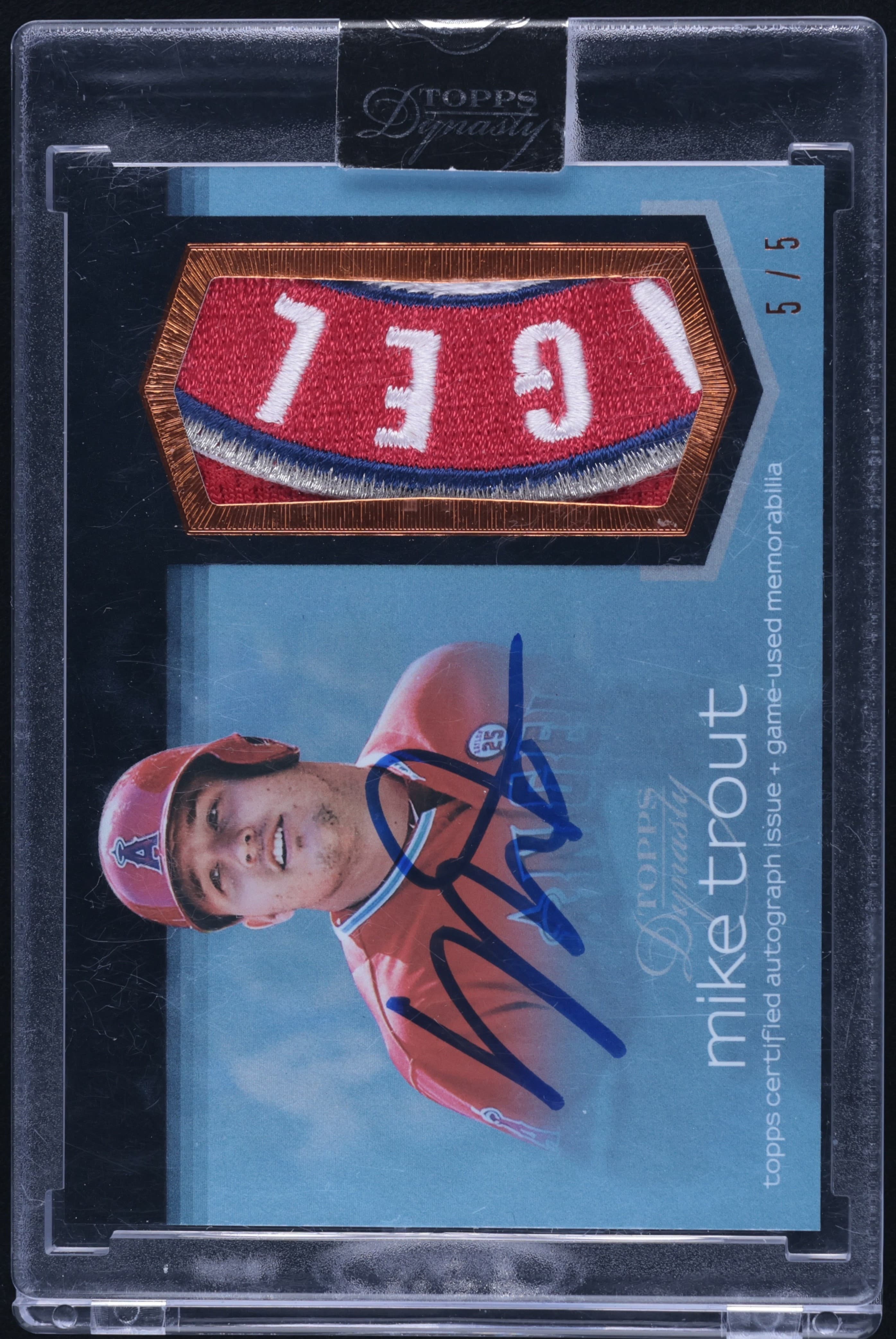 Mike Trout 2018 topps Topps Dynasty