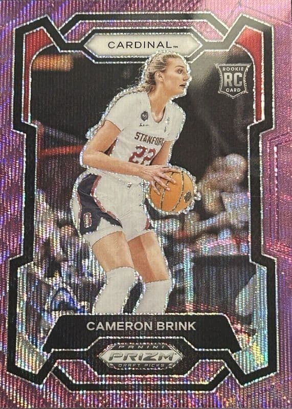 Cameron Brink 2024 panini Prizm Draft Picks Red Ice