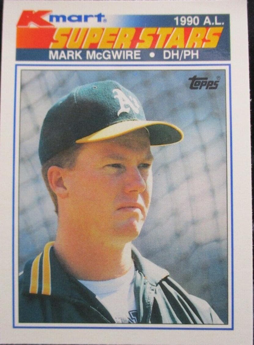 Mark McGwire 1990 topps Kmart Super Stars