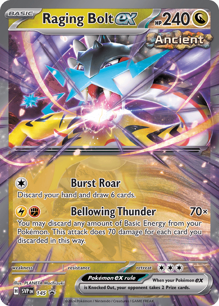 Raging Bolt ex 2024 Pokemon Korean Wild Force