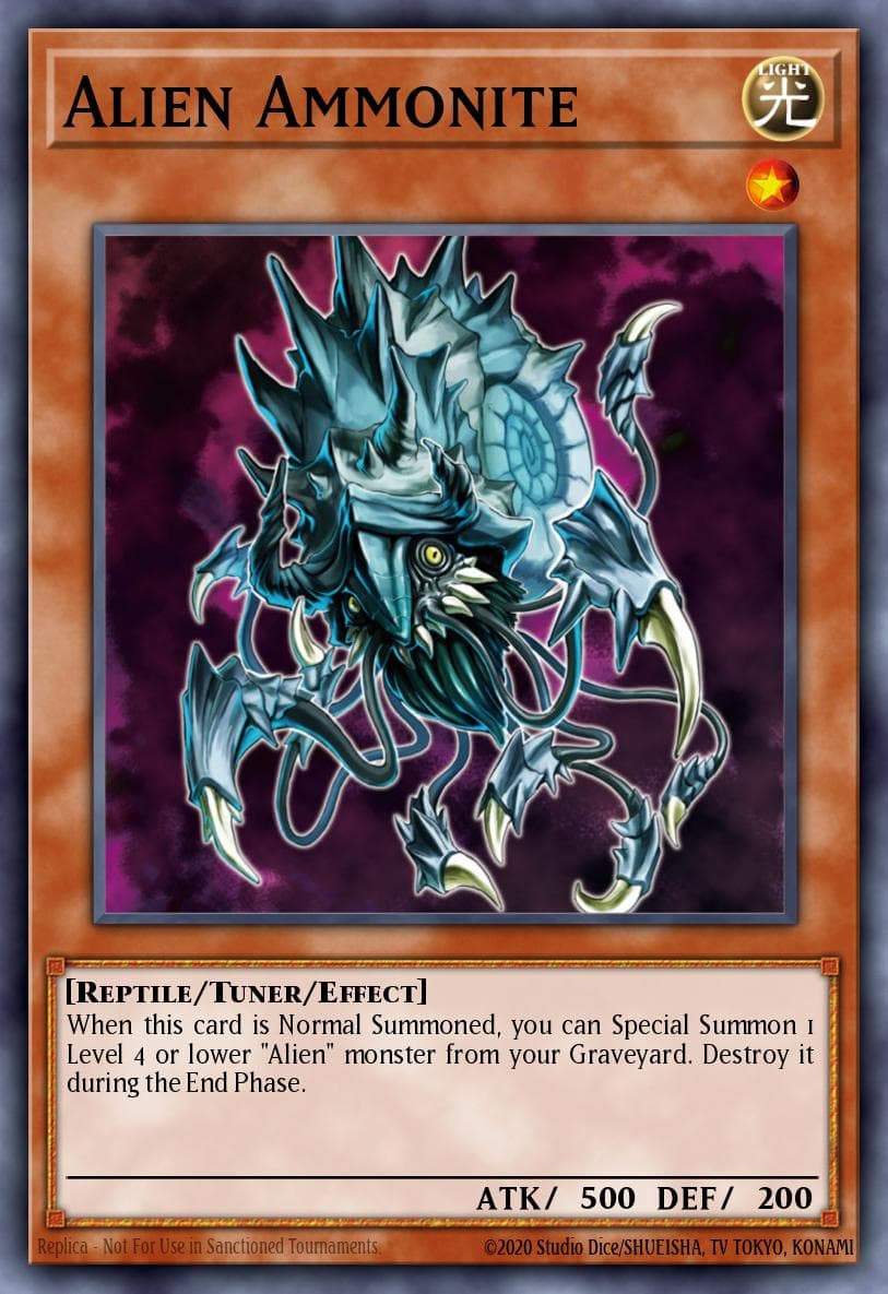 Alien Ammonite 2009 Yu-Gi-Oh!