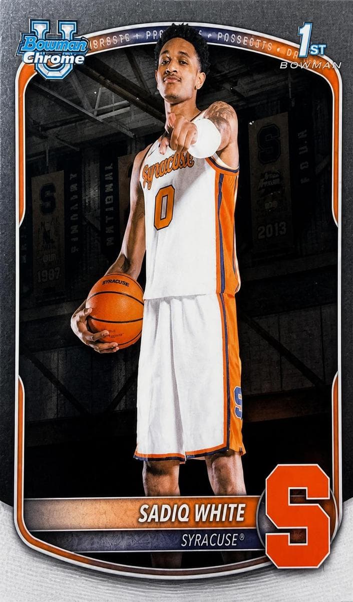 Sadiq White Jr. trading card