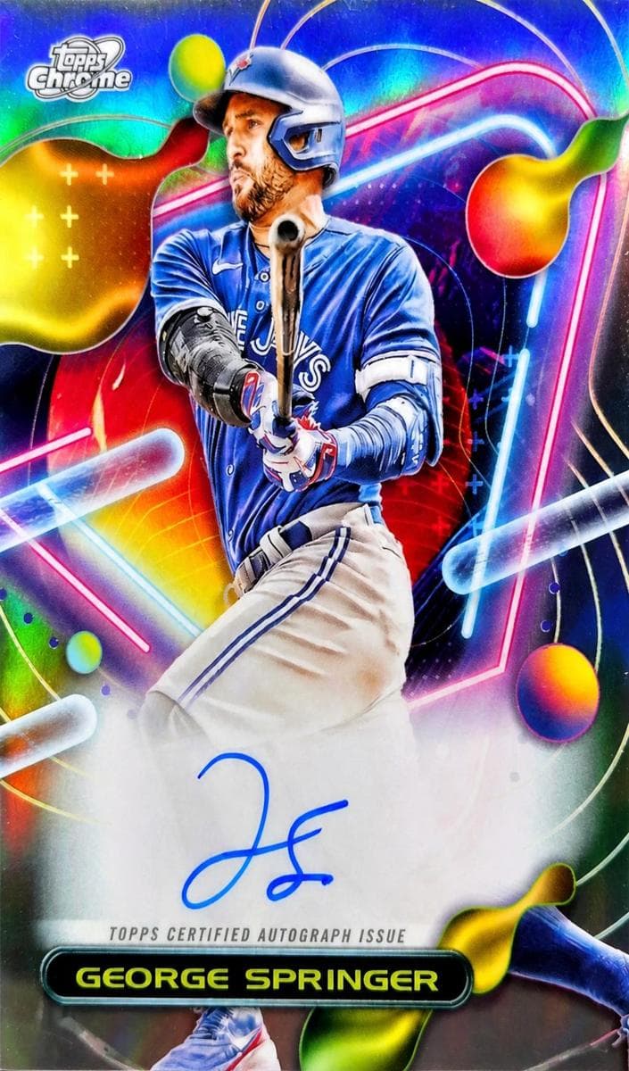 George Springer 2023 topps Topps Cosmic Chrome