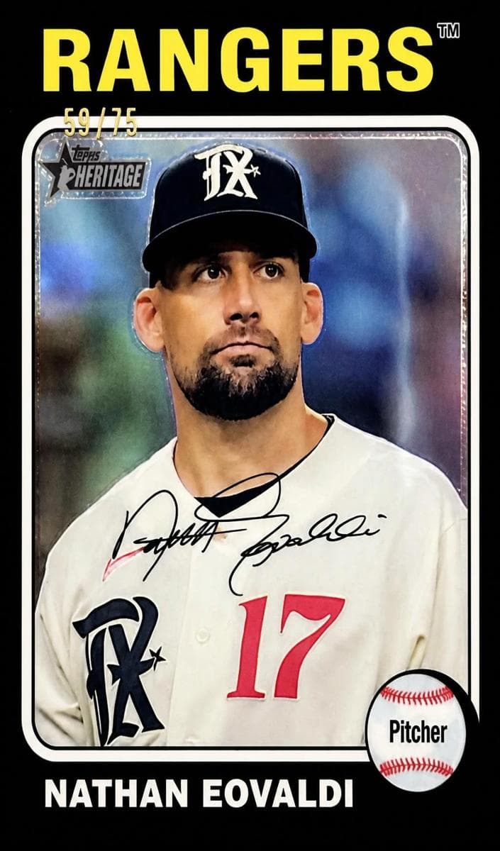 Nathan Eovaldi trading card