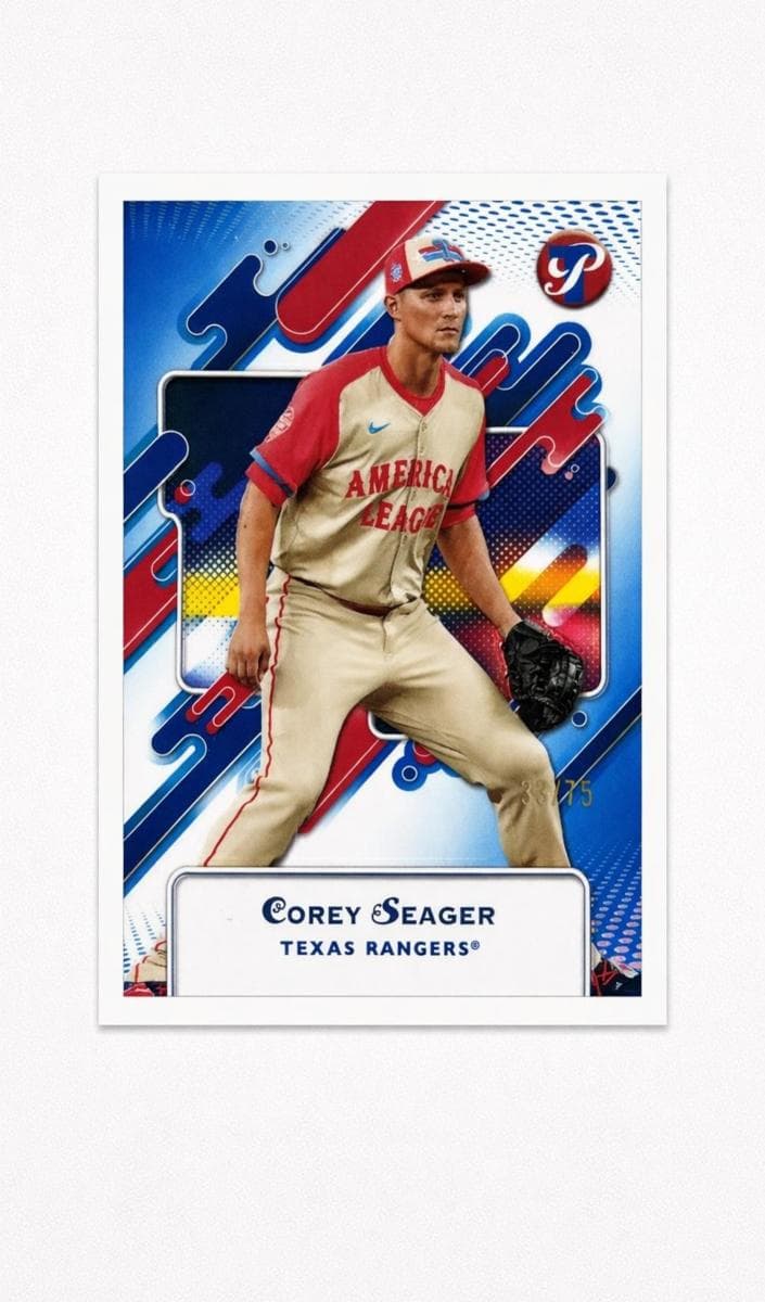 Corey Seager 2025 topps Topps Pristine