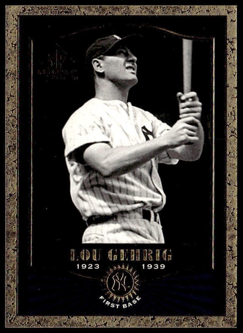 Lou Gehrig 2001 unknown SP Legendary Cuts