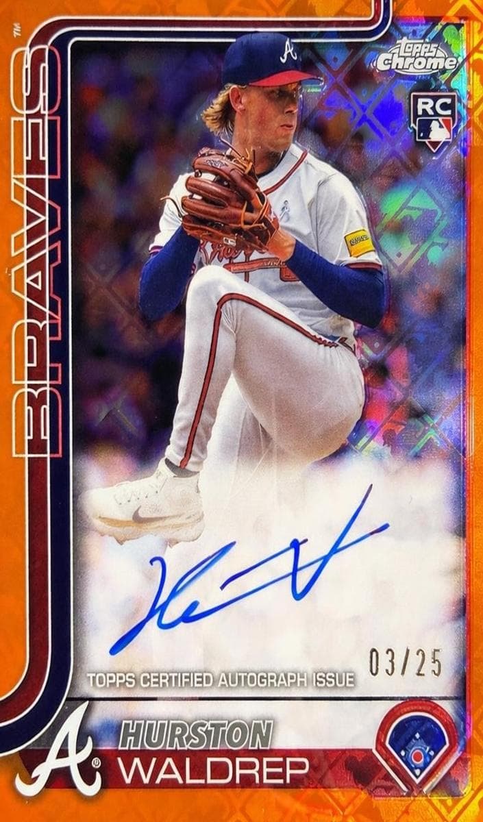 Hurston Waldrep 2025 topps Topps Chrome Update