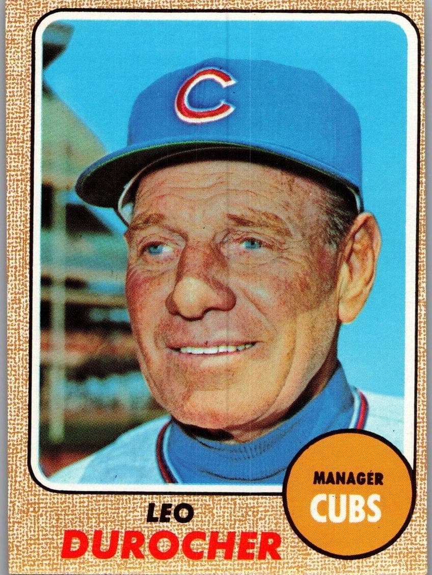 Leo Durocher 1968 topps Topps