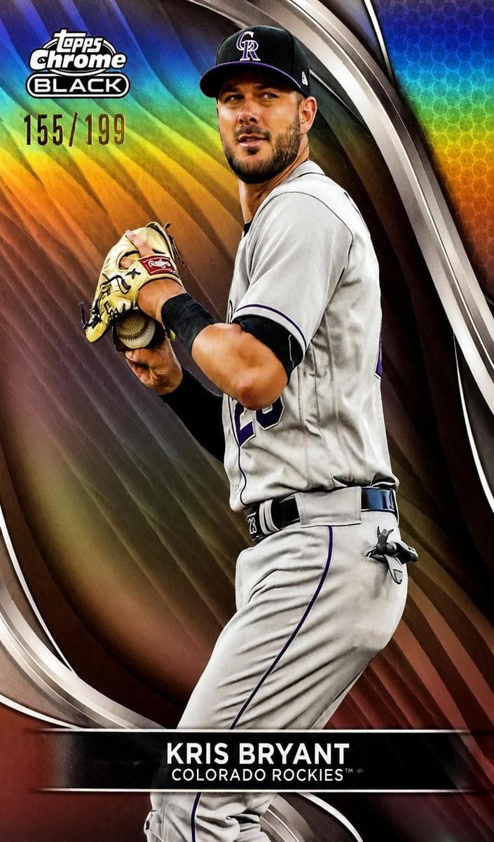 Kris Bryant 2024 topps Topps Chrome Black
