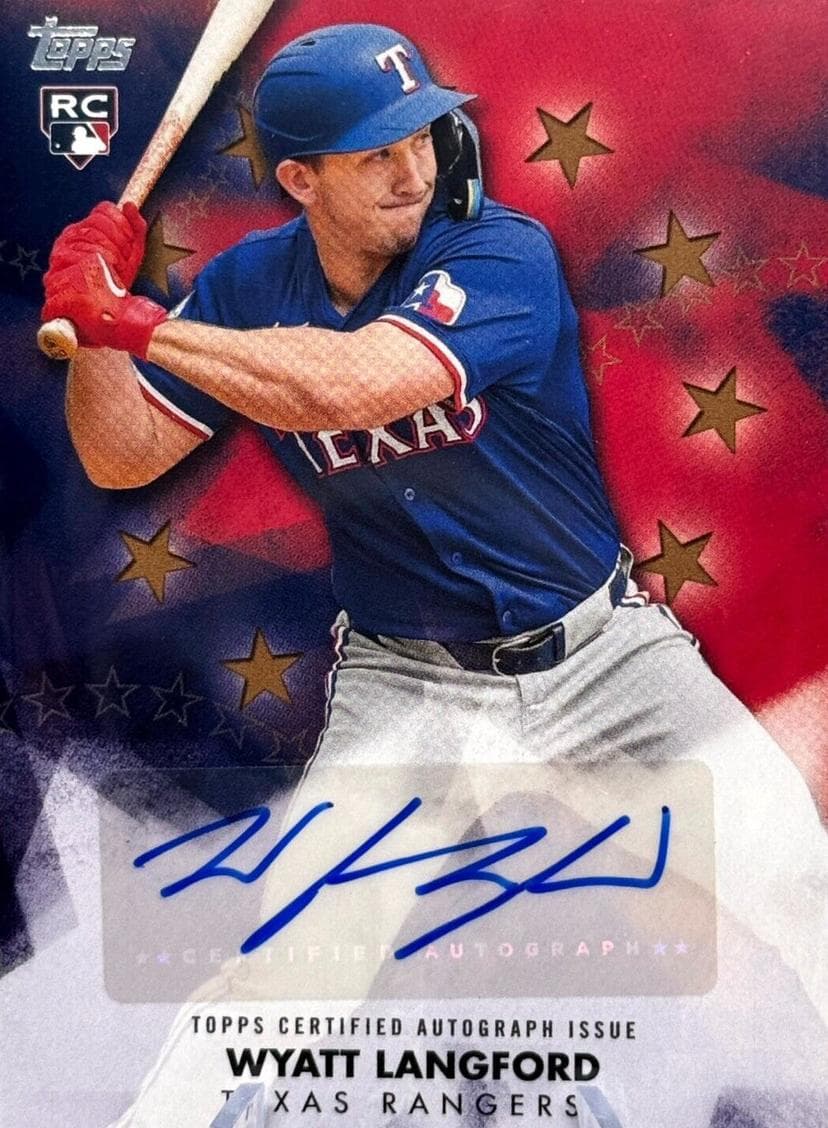 Wyatt Langford 2024 topps Topps Update