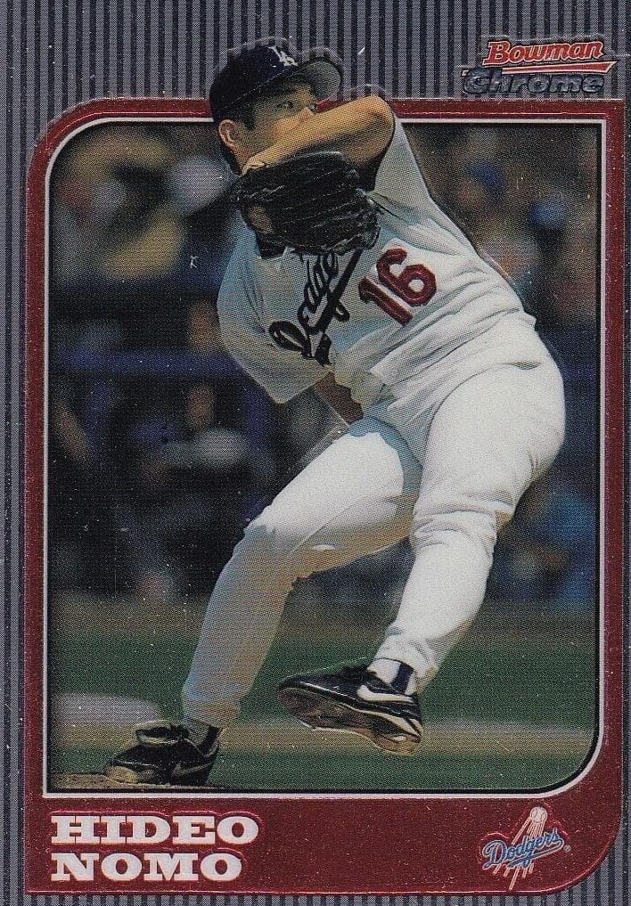 Hideo Nomo 1997 bowman Chrome