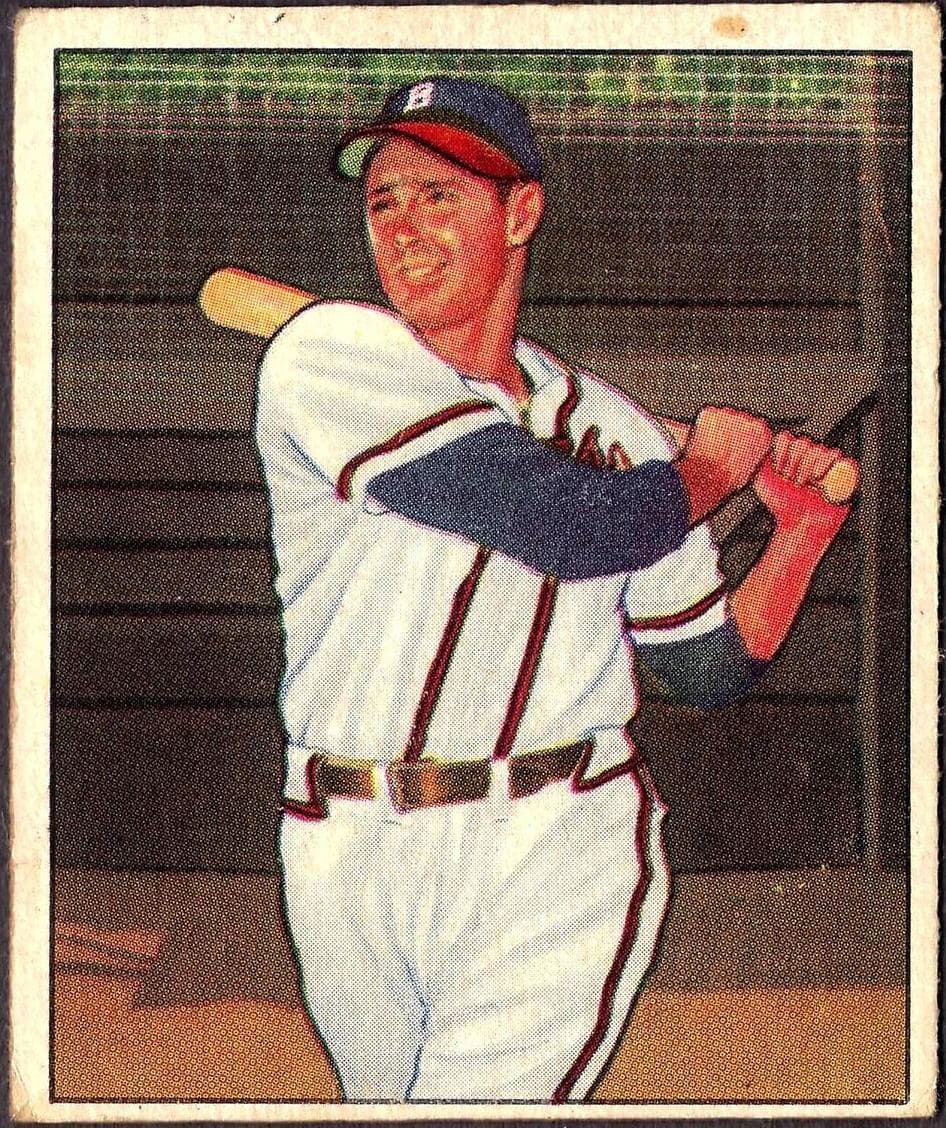 Sibby Sisti 1950 bowman Bowman