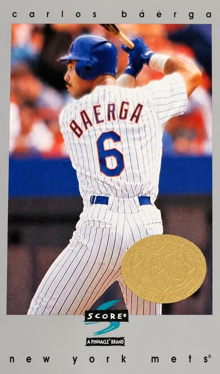 Carlos Baerga 1997 panini Score Premium Stock