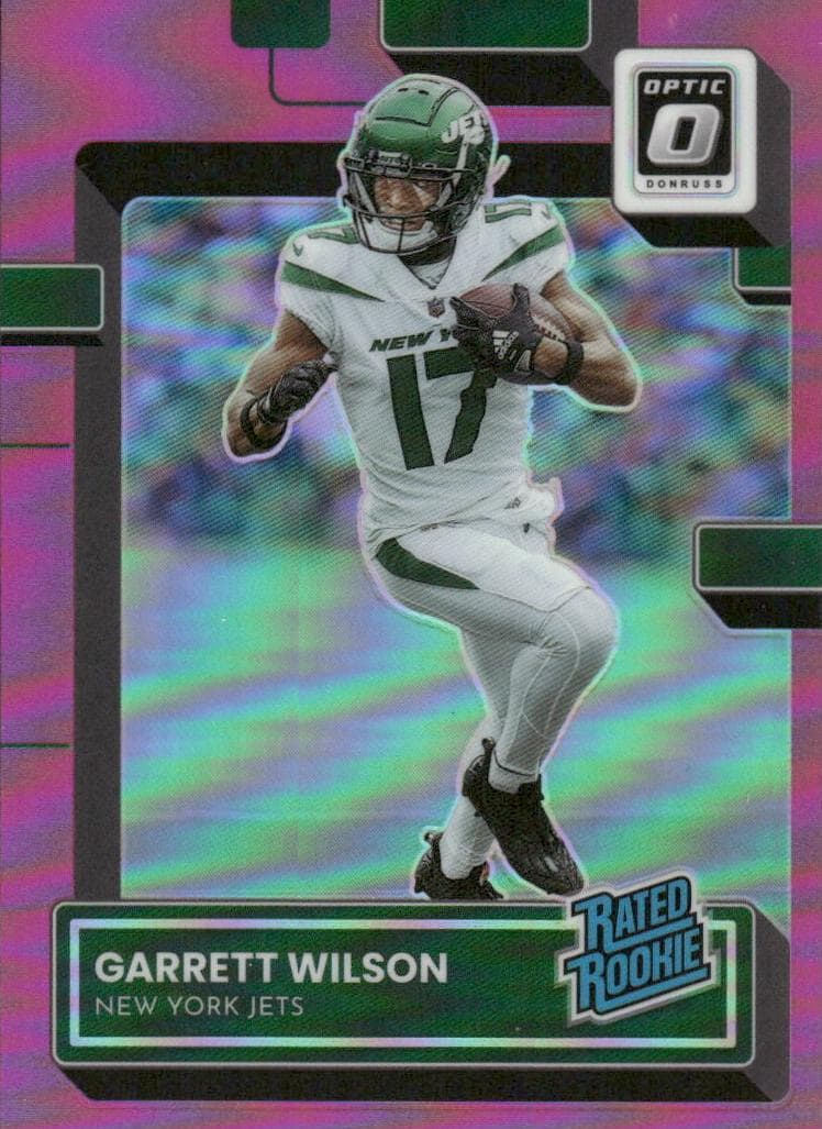 Garrett Wilson 2022 panini Panini Donruss Optic