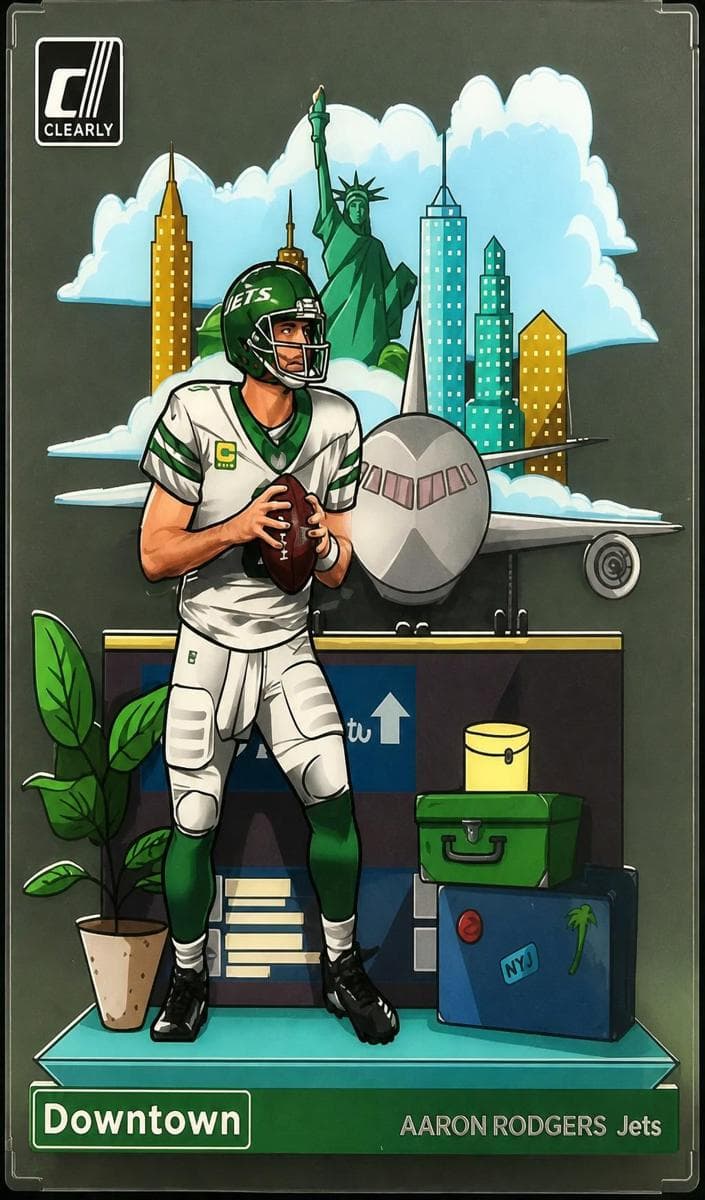 Aaron Rodgers 2023 panini Clearly Donruss