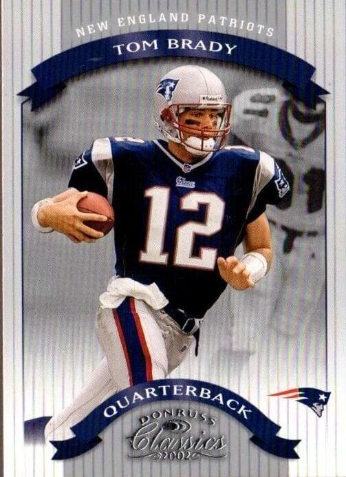 Tom Brady 2002 fleer Fleer Throwbacks