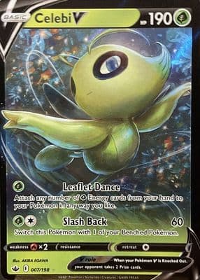Celebi V trading card