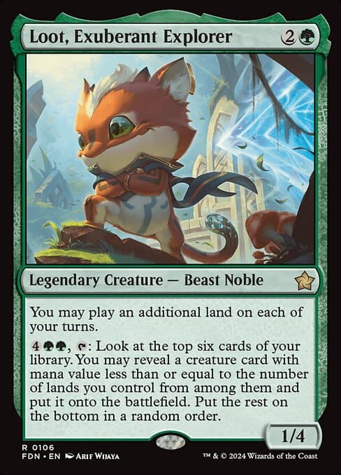 Loot, Exuberant Explorer 2024 Magic: The Gathering Foundations Art Series