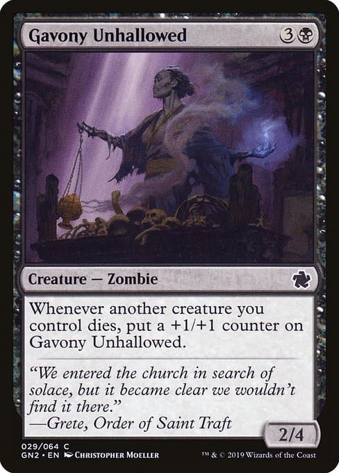 Gavony Unhallowed 2016 Magic: The Gathering Eldritch Moon