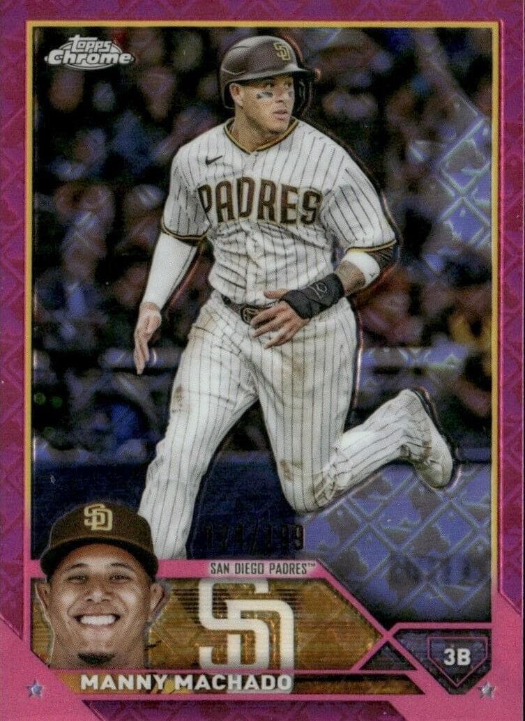 Manny Machado 2023 topps Topps Chrome Logofractor Edition