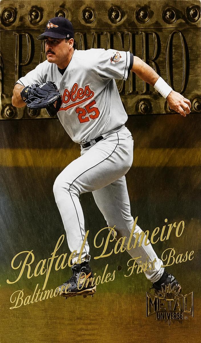 Rafael Palmeiro 1999 fleer Skybox Metal Universe