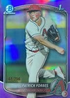 Patrick Forbes 2025 bowman Bowman Draft Chrome - Blue Geometric Refractor (1st)