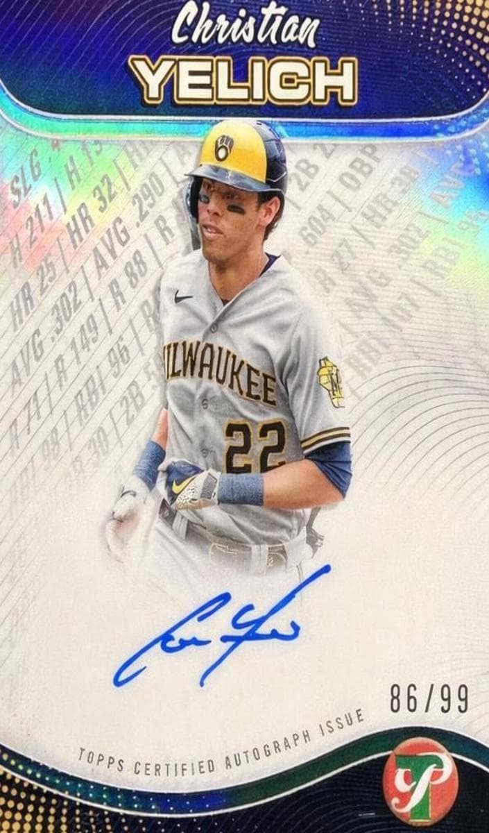Christian Yelich 2024 topps Topps Pristine