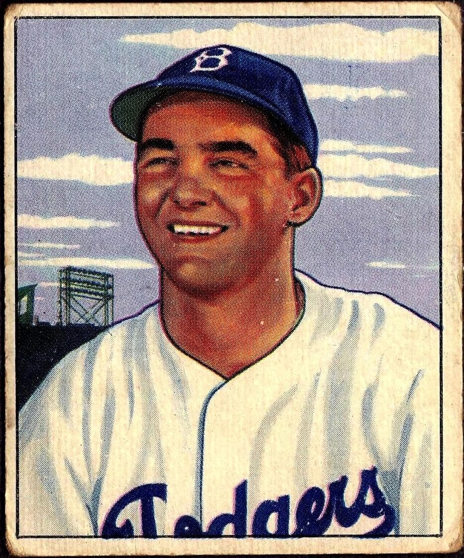 Rex Barney 1950 bowman Bowman