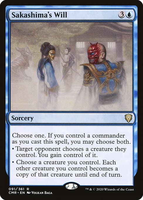 Sakashima's Will 2020 Magic: The Gathering Commander Legends Extended Art