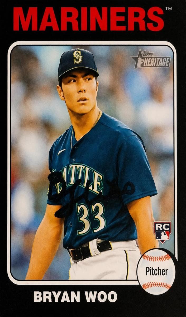 Bryan Woo 2024 topps Topps Heritage Mini