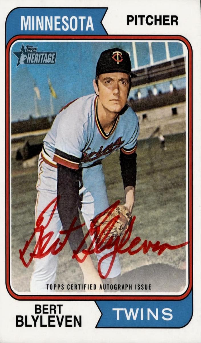 Bert Blyleven 2023 topps Topps Heritage