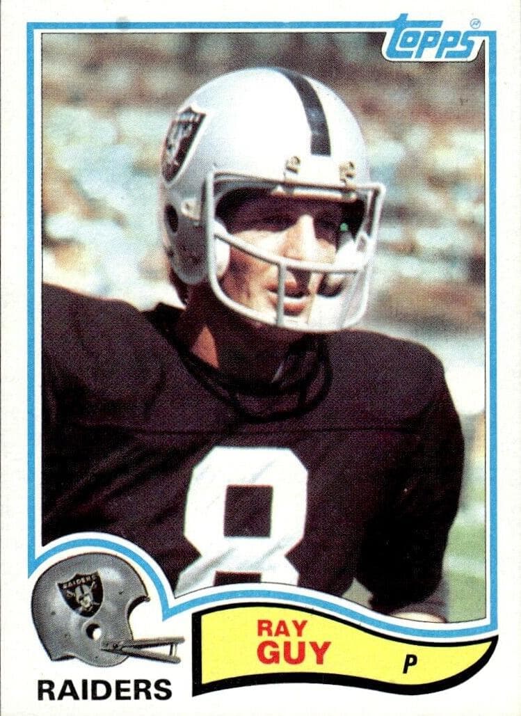 Ray Guy 1982 topps Topps